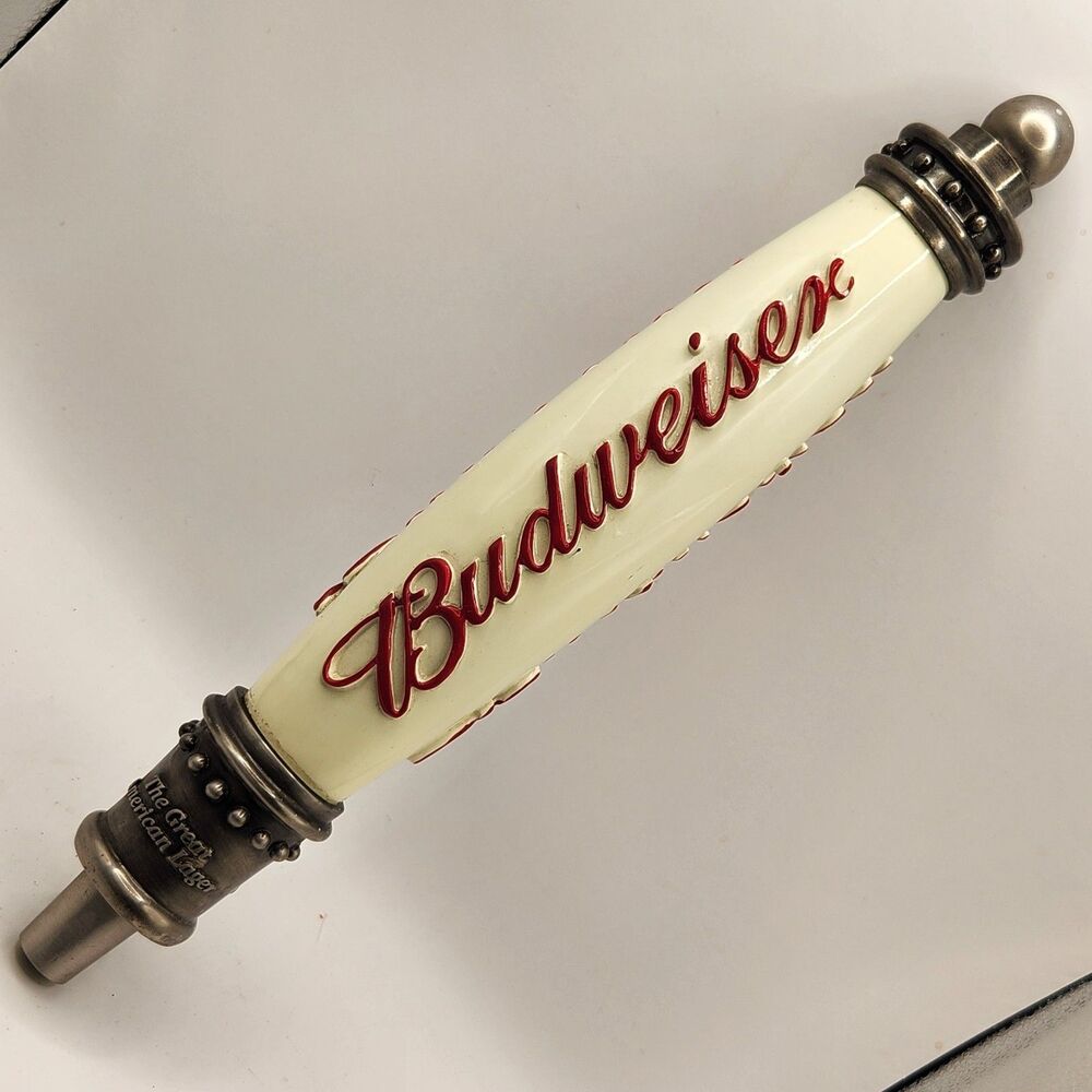 Budweiser "The Great American Lager" Beer Tap Handle 12" Great Condition